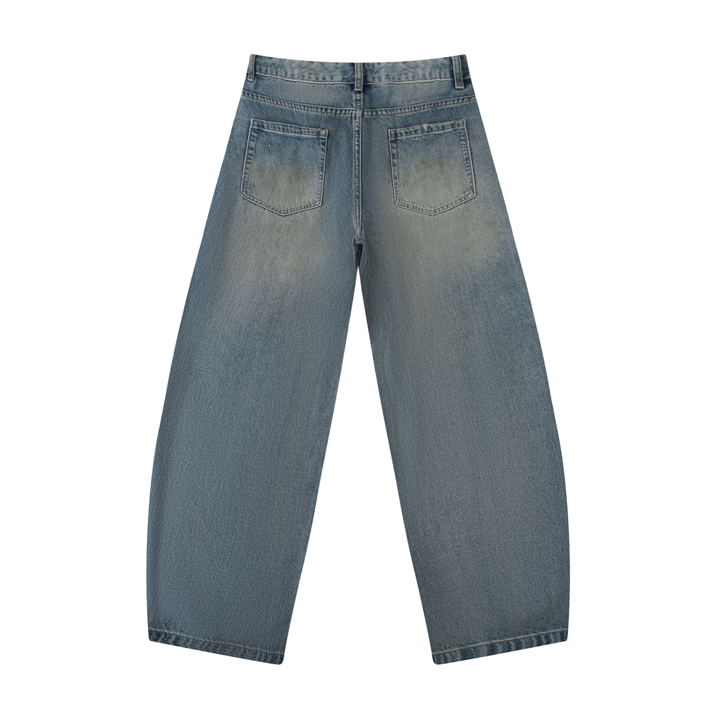 Ambitious Dreams Men's Distressed Barrel Leg Jeans