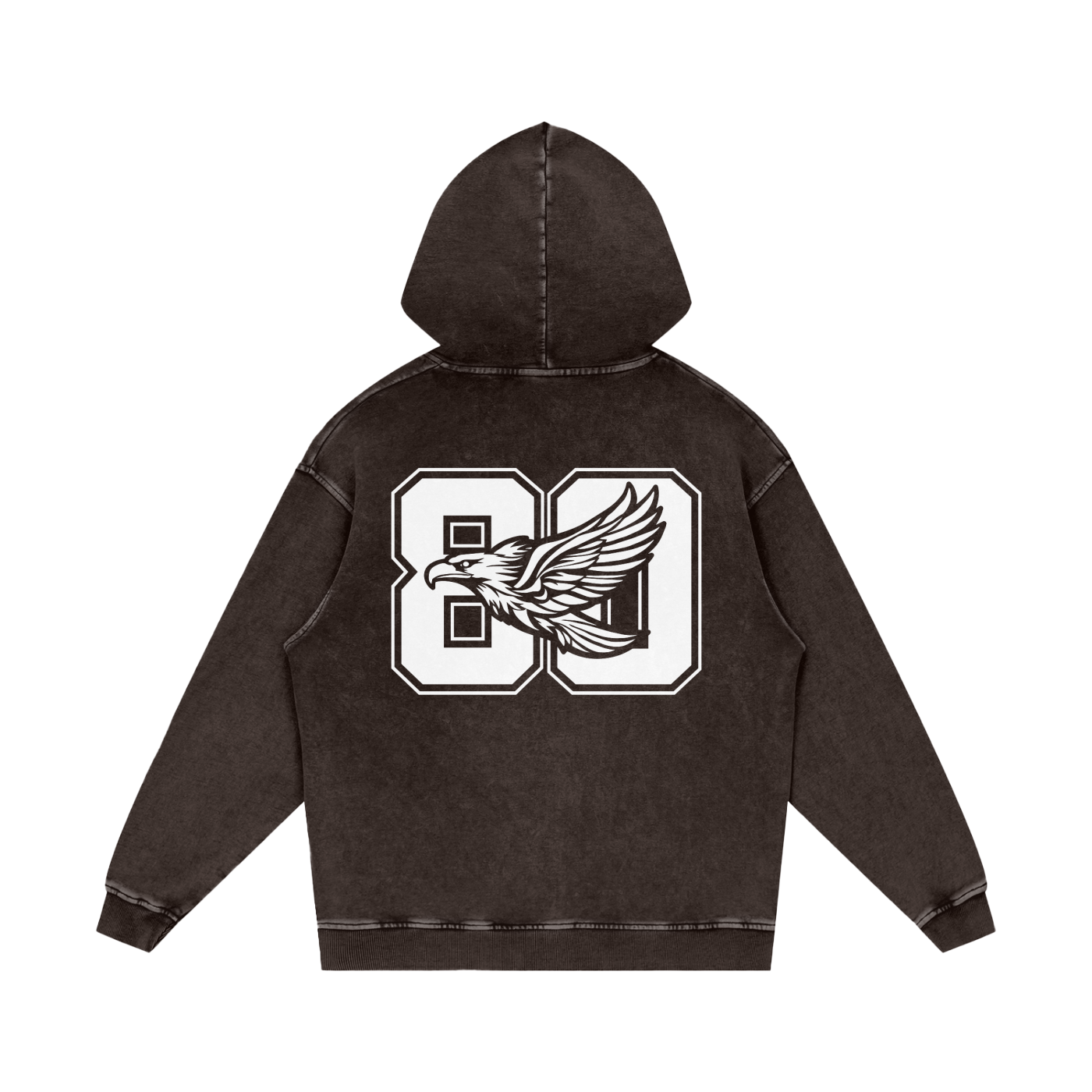 Ambitious Dreams " 80's Fly " Snow Washed Loose Cotton Hoodie