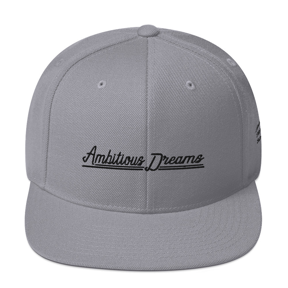 AMBITIOUS DREAMS "DREAMERS FLY ALONE" SNAPBACK CAP (BLACK)