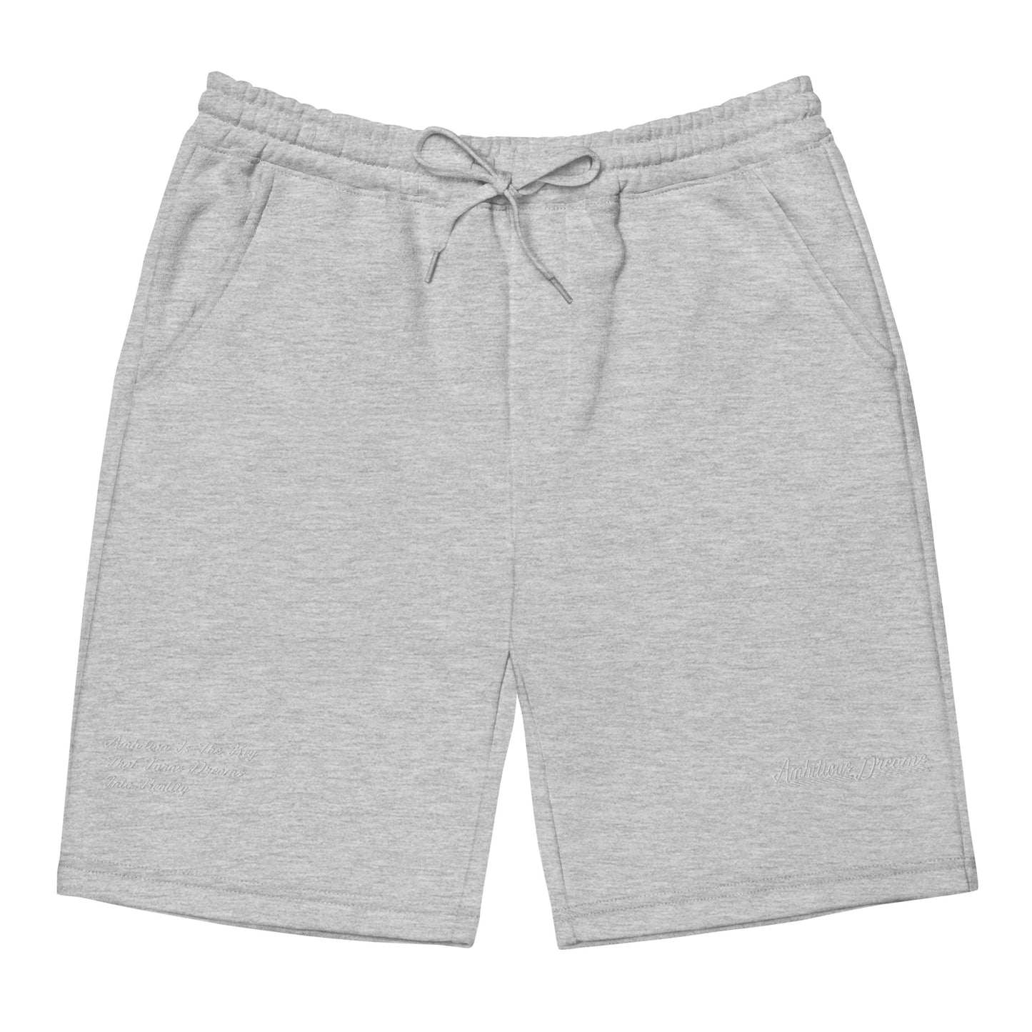 AMBITIOUS DREAMS "DREAMERS FLY ALONE" UNISEX SHORTS (WHITE)