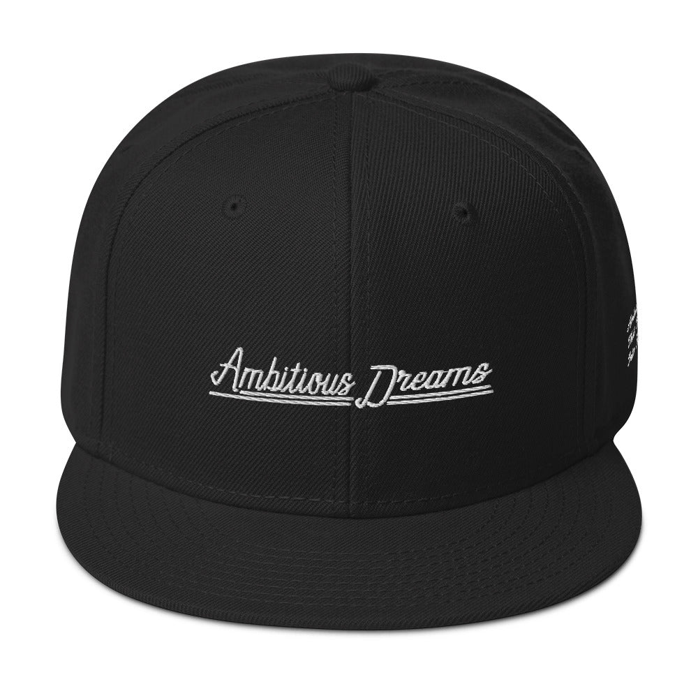AMBITIOUS DREAMS "DREAMERS FLY ALONE" SNAPBACK (WHITE)