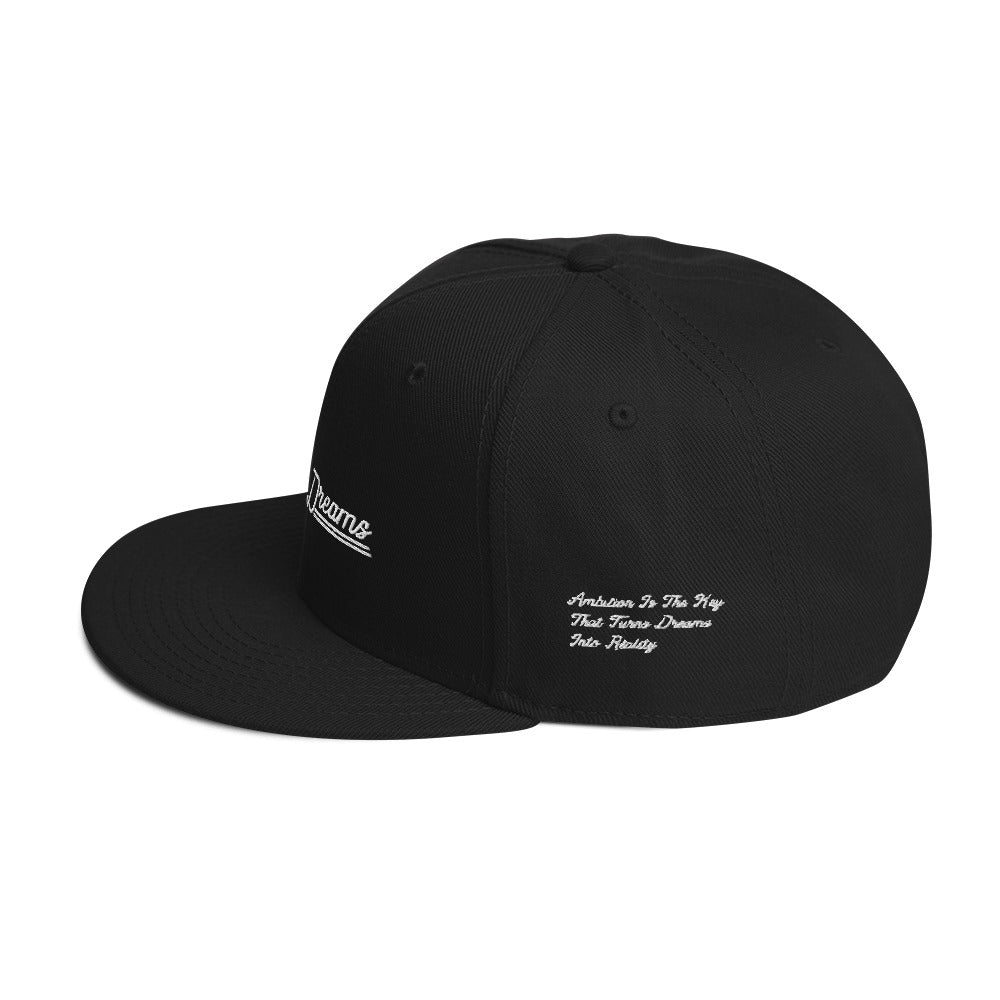 AMBITIOUS DREAMS "DREAMERS FLY ALONE" SNAPBACK (WHITE)