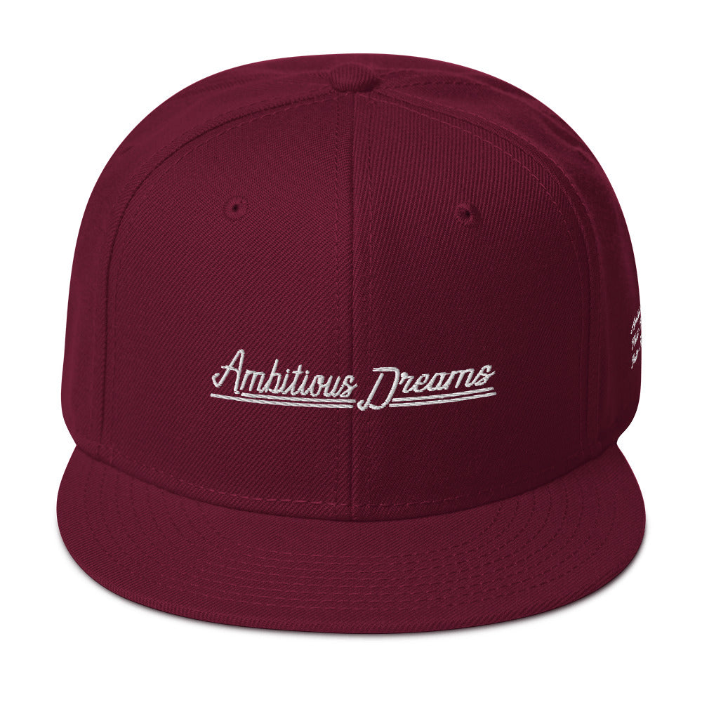 AMBITIOUS DREAMS "DREAMERS FLY ALONE" SNAPBACK (WHITE)