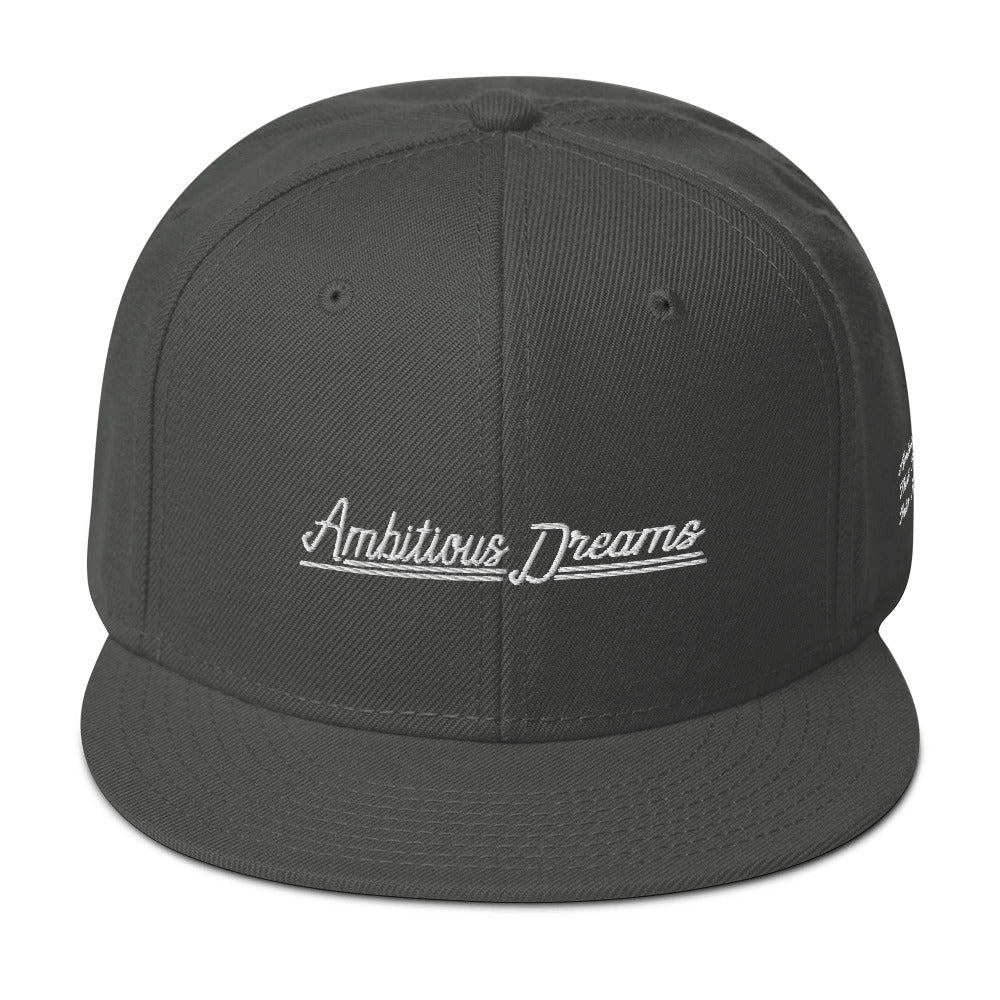AMBITIOUS DREAMS "DREAMERS FLY ALONE" SNAPBACK (WHITE)