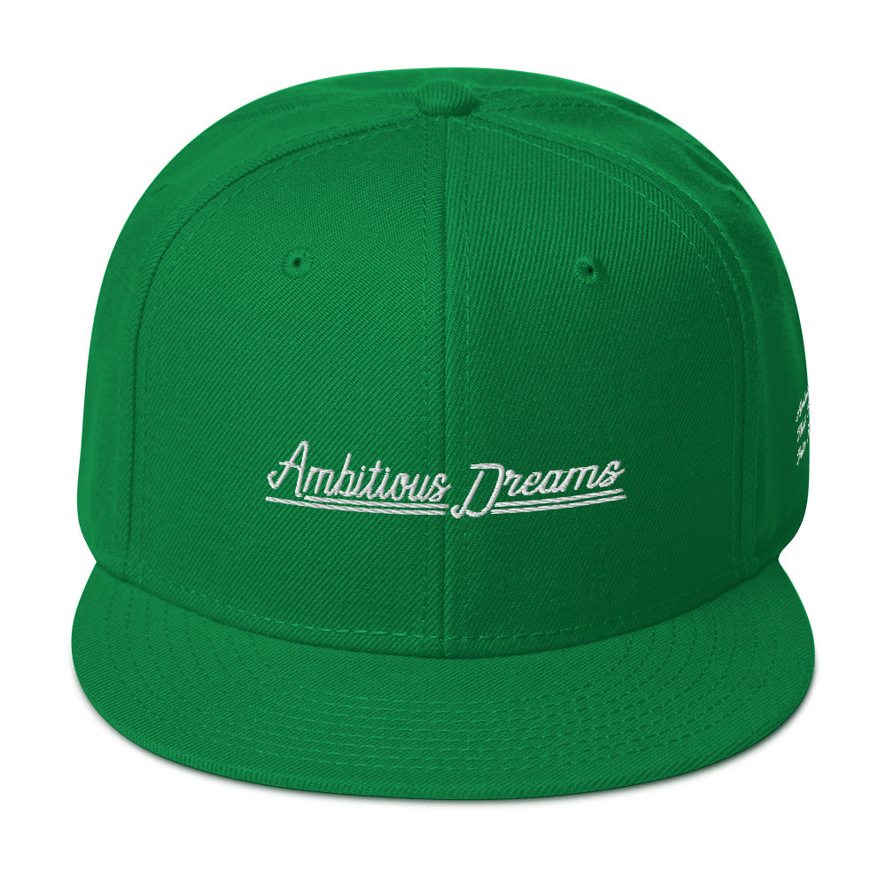 AMBITIOUS DREAMS "DREAMERS FLY ALONE" SNAPBACK (WHITE)