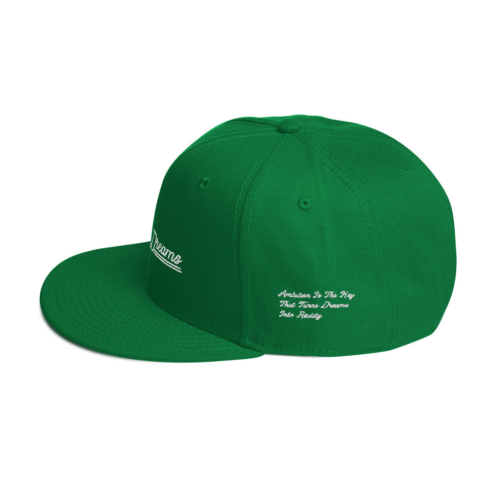 AMBITIOUS DREAMS "DREAMERS FLY ALONE" SNAPBACK (WHITE)