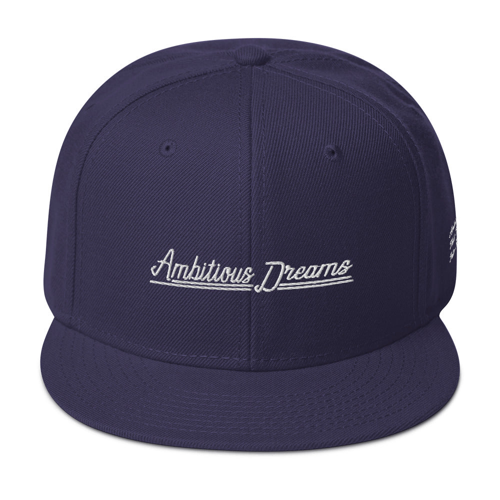 AMBITIOUS DREAMS "DREAMERS FLY ALONE" SNAPBACK (WHITE)