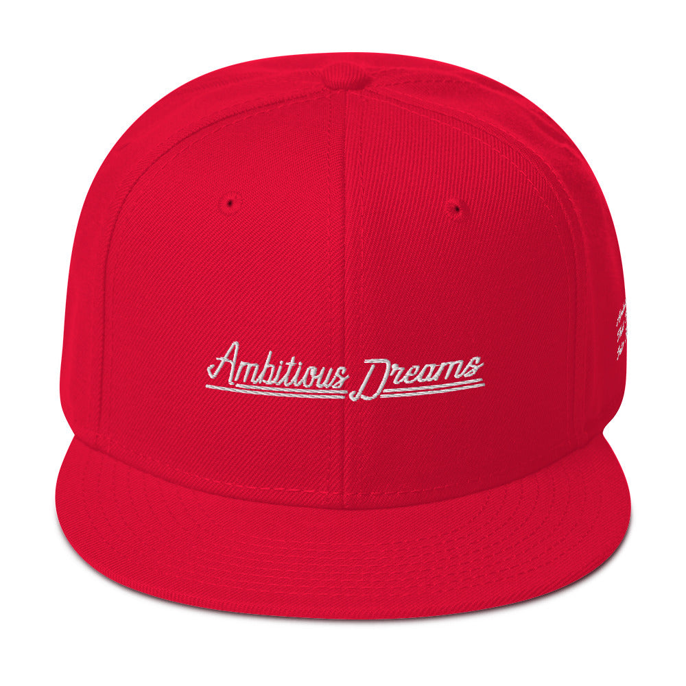 AMBITIOUS DREAMS "DREAMERS FLY ALONE" SNAPBACK (WHITE)