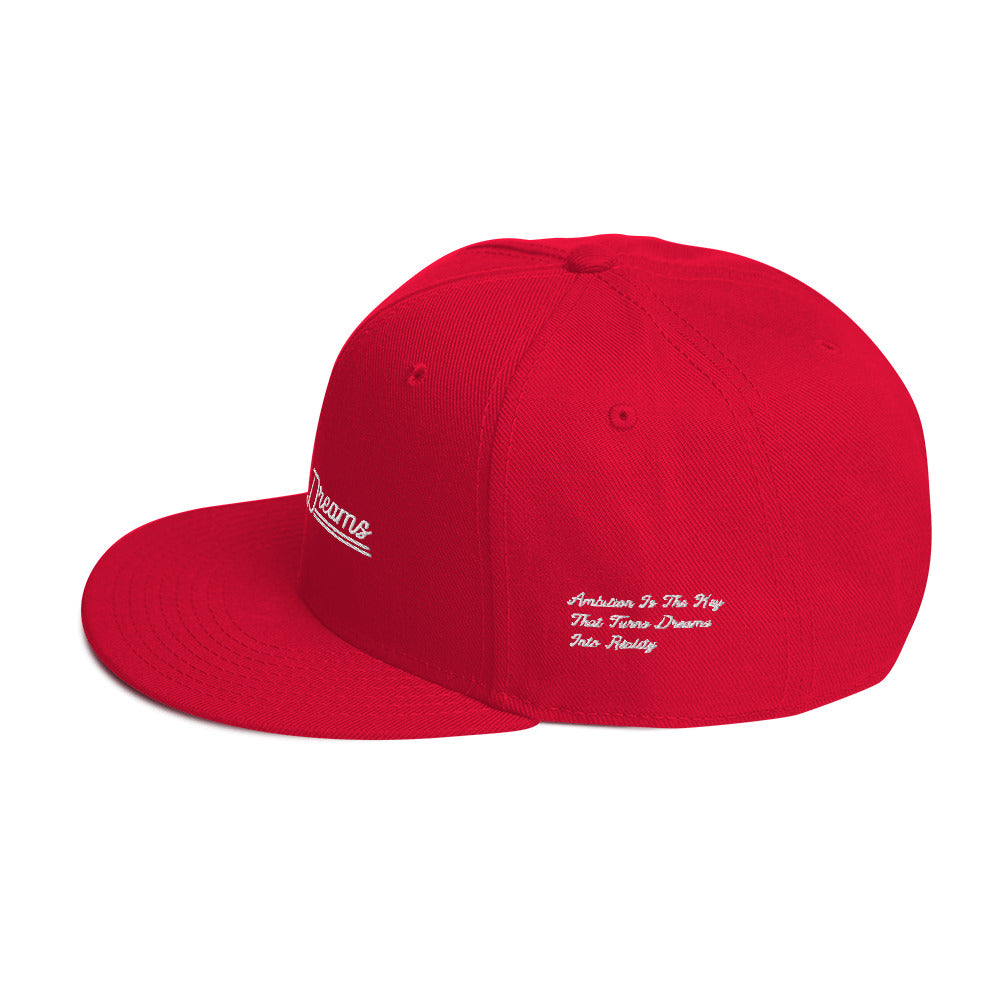 AMBITIOUS DREAMS "DREAMERS FLY ALONE" SNAPBACK (WHITE)