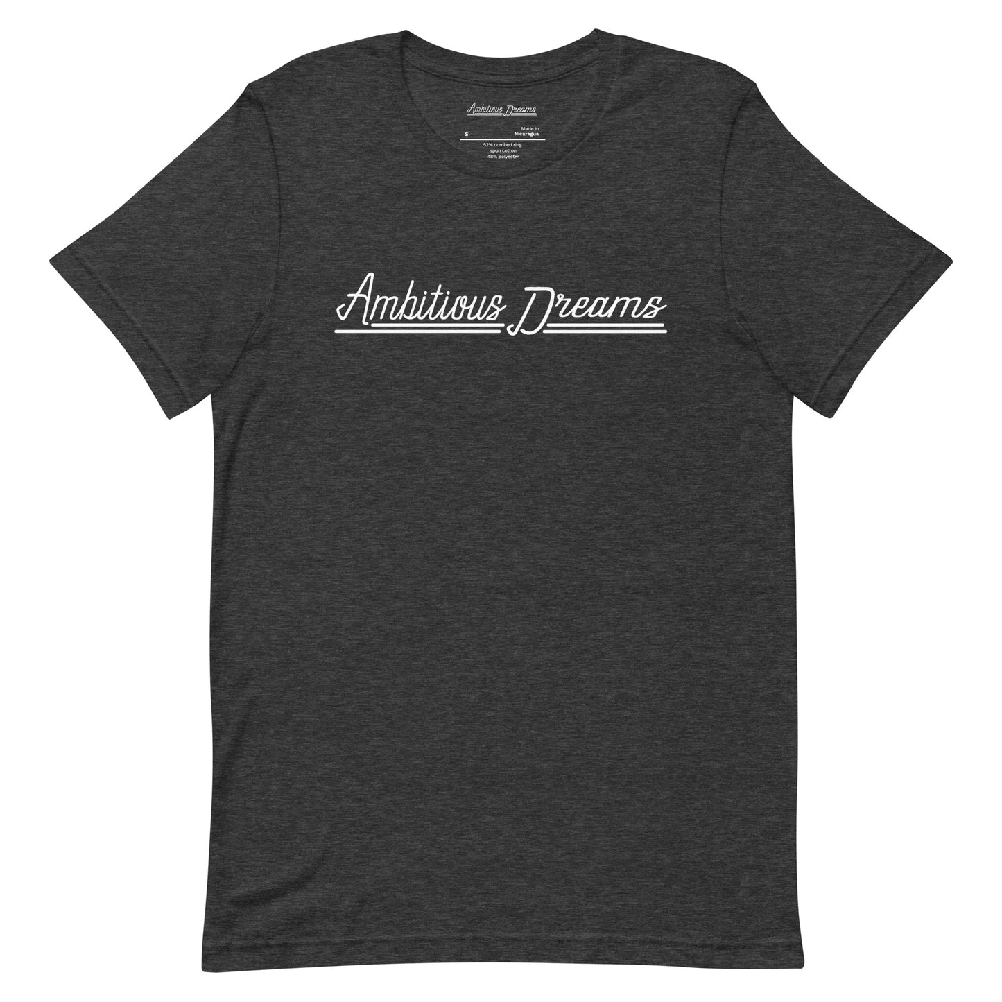 AMBITIOUS DREAMS "DREAMERS FLY ALONE" UNISEX T-SHIRT (WHITE)