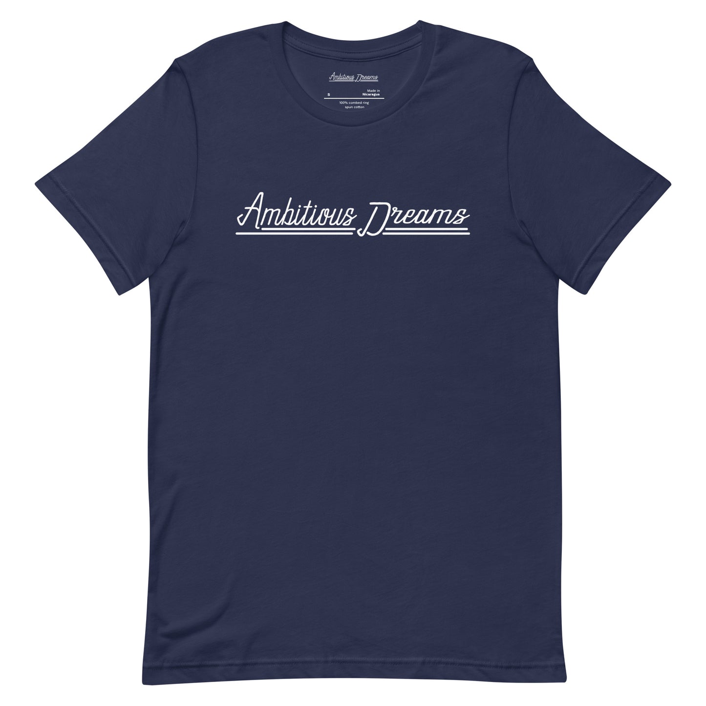 AMBITIOUS DREAMS "DREAMERS FLY ALONE" UNISEX T-SHIRT (WHITE)