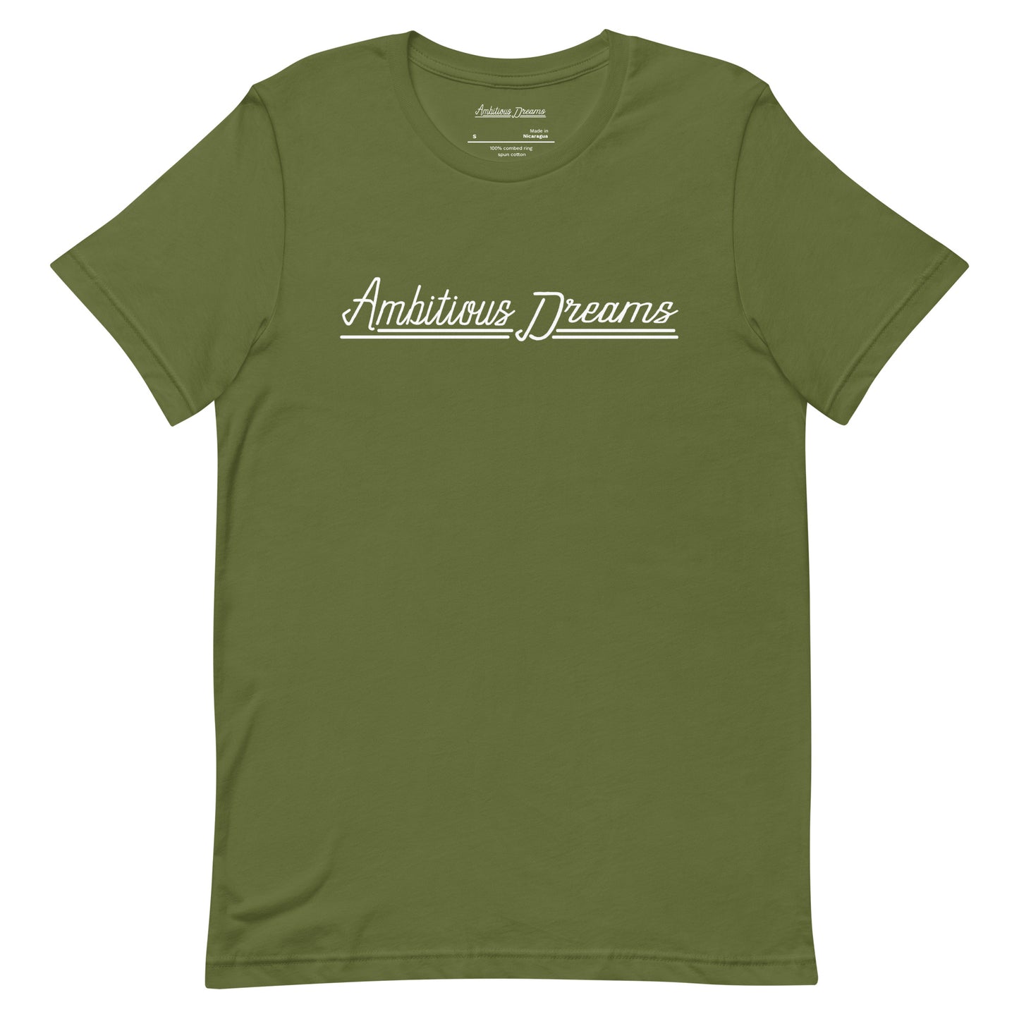AMBITIOUS DREAMS "DREAMERS FLY ALONE" UNISEX T-SHIRT (WHITE)