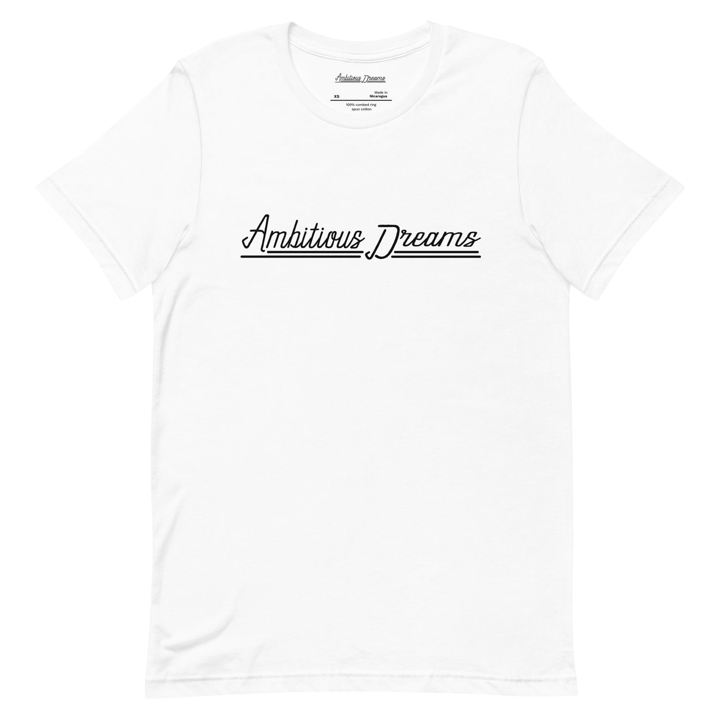 AMBITIOUS DREAMS "DREAMERS FLY ALONE" UNISEX T-SHIRT (BLACK)