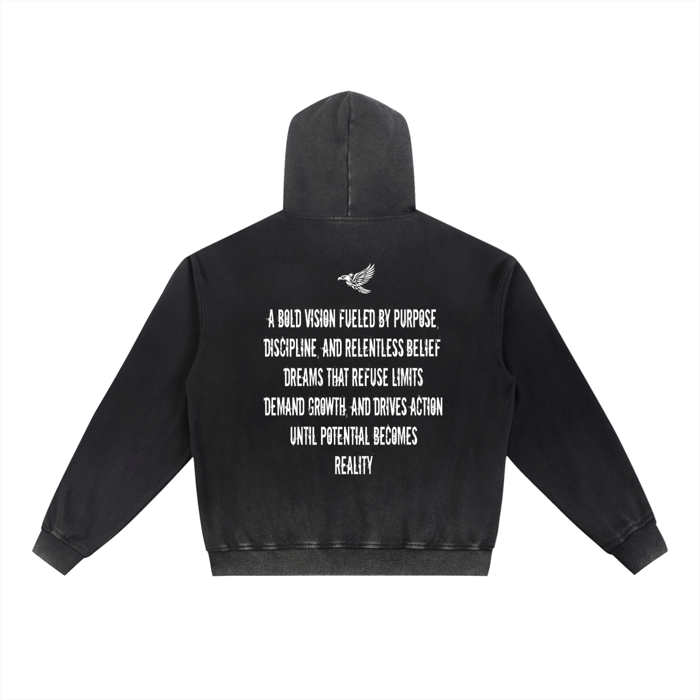 Ambitious Dreams "Define Ambitious Dreams" Vintage Washed Gradient Fleece Hoodie