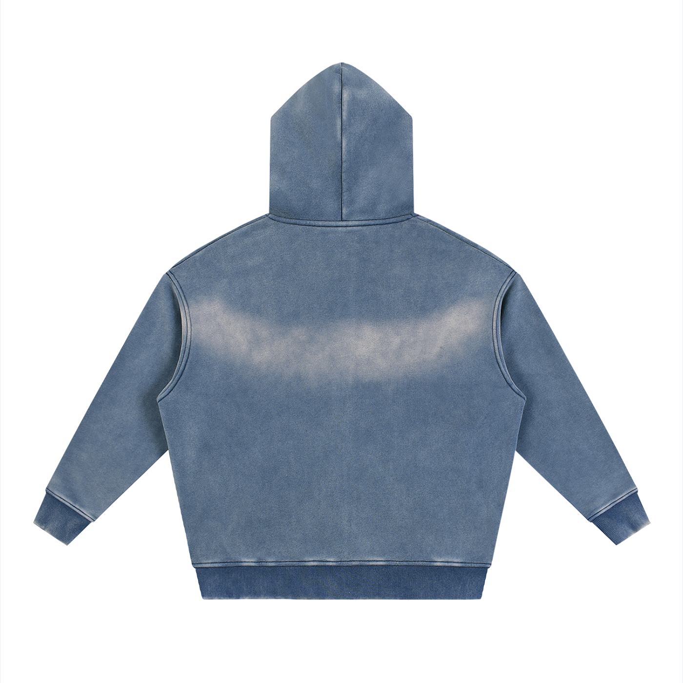 Ambitious Dreams Sunfade Two-way Zipper Boxy Fleece Hoodie