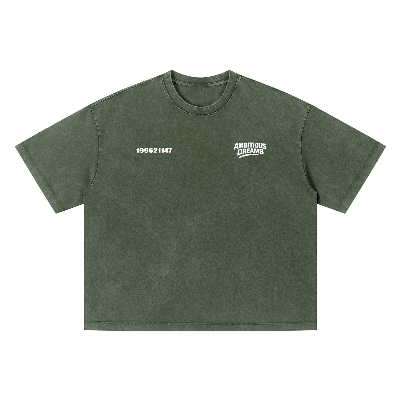 Ambitious Dreams " Define Ambitious Dreams " Unisex Vintage Wash Boxy T-Shirt