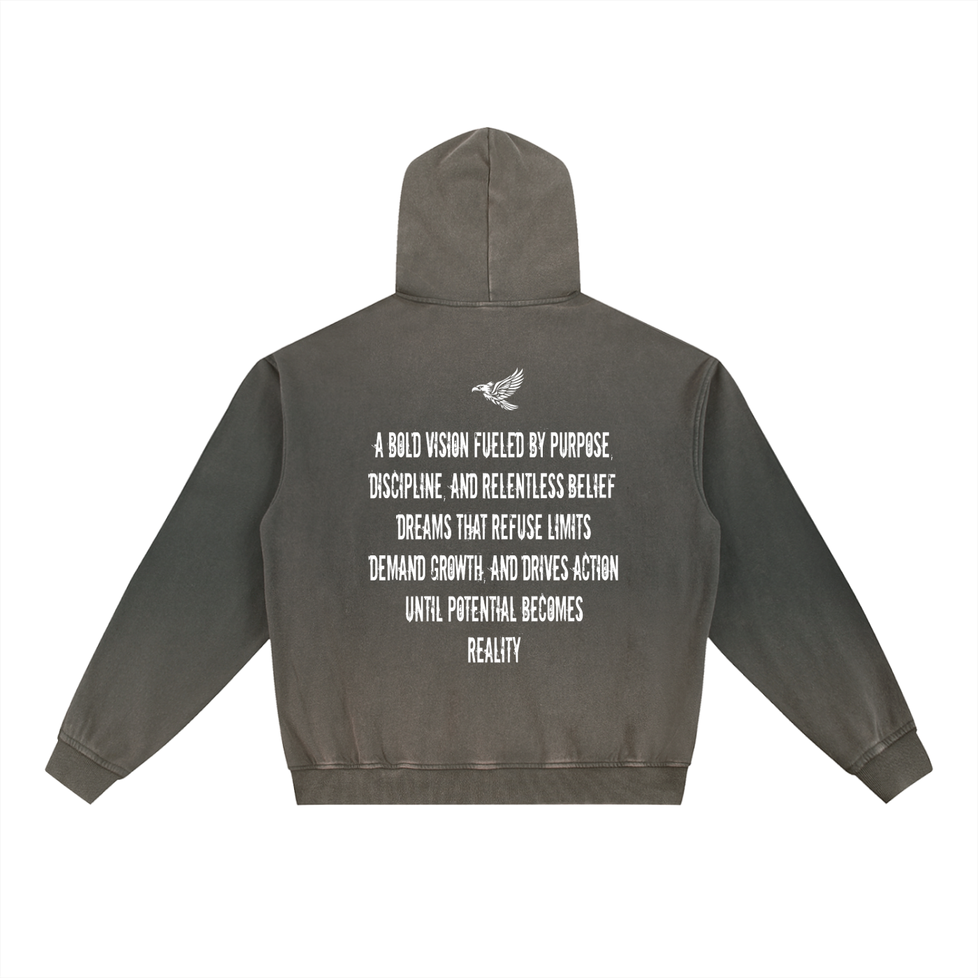 Ambitious Dreams "Define Ambitious Dreams" Vintage Washed Gradient Fleece Hoodie