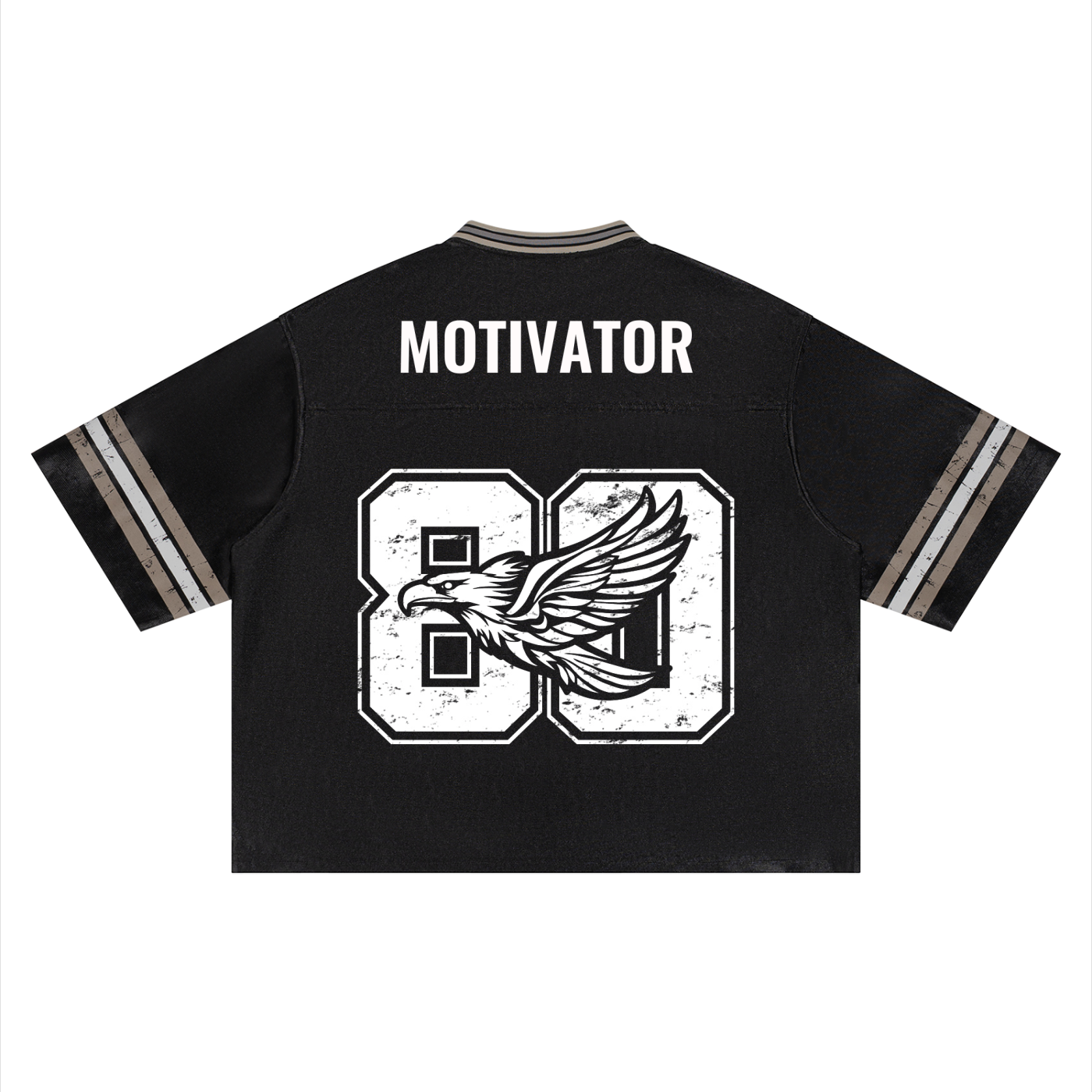 Ambitious Dreams " 80's Fly " Unisex Boxy Striped Football Jersey