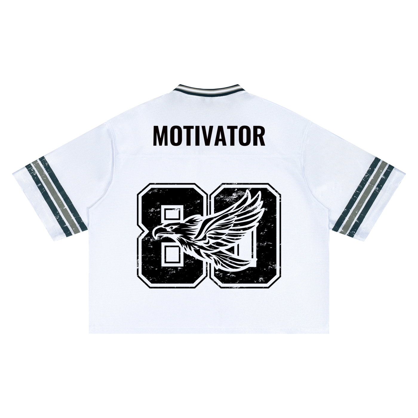 Ambitious Dreams " 80's Fly " Unisex Boxy Striped Football Jersey