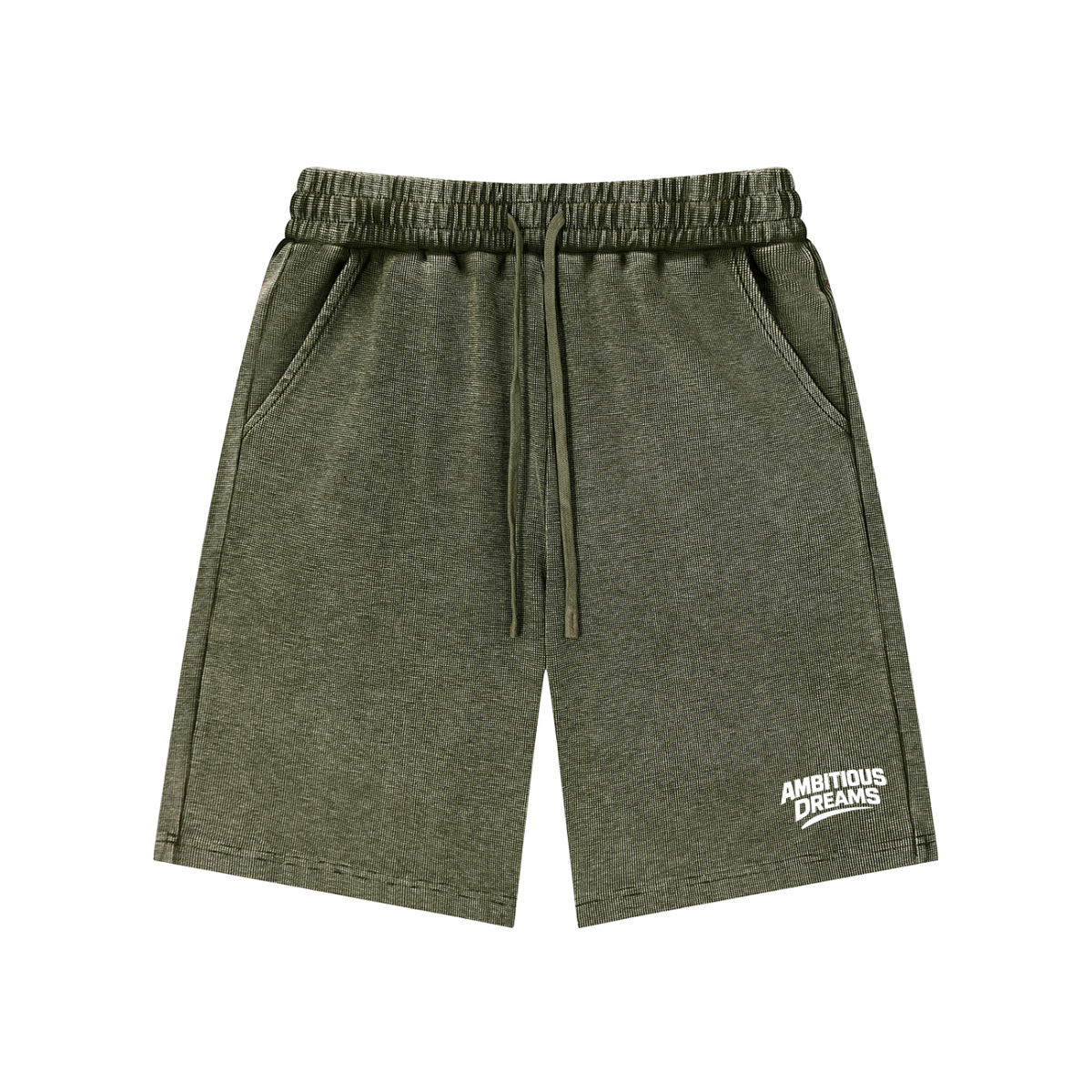 Ambitious Dreams Mineral Wash Waffle Knit Shorts