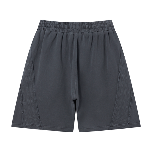 Ambitious Dreams Unisex Vintage Wash Raw Edge Shorts (Lime/Green)