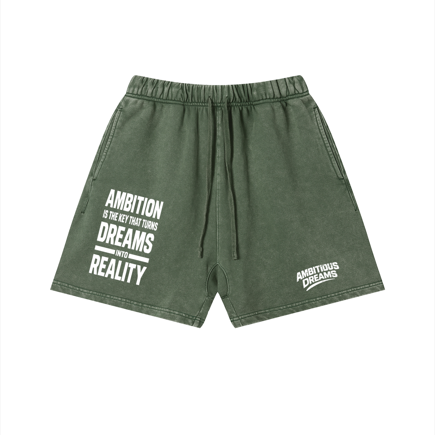 Ambitious Dreams " Dreams Into Reality " Unisex Vintage Wash Cotton Shorts