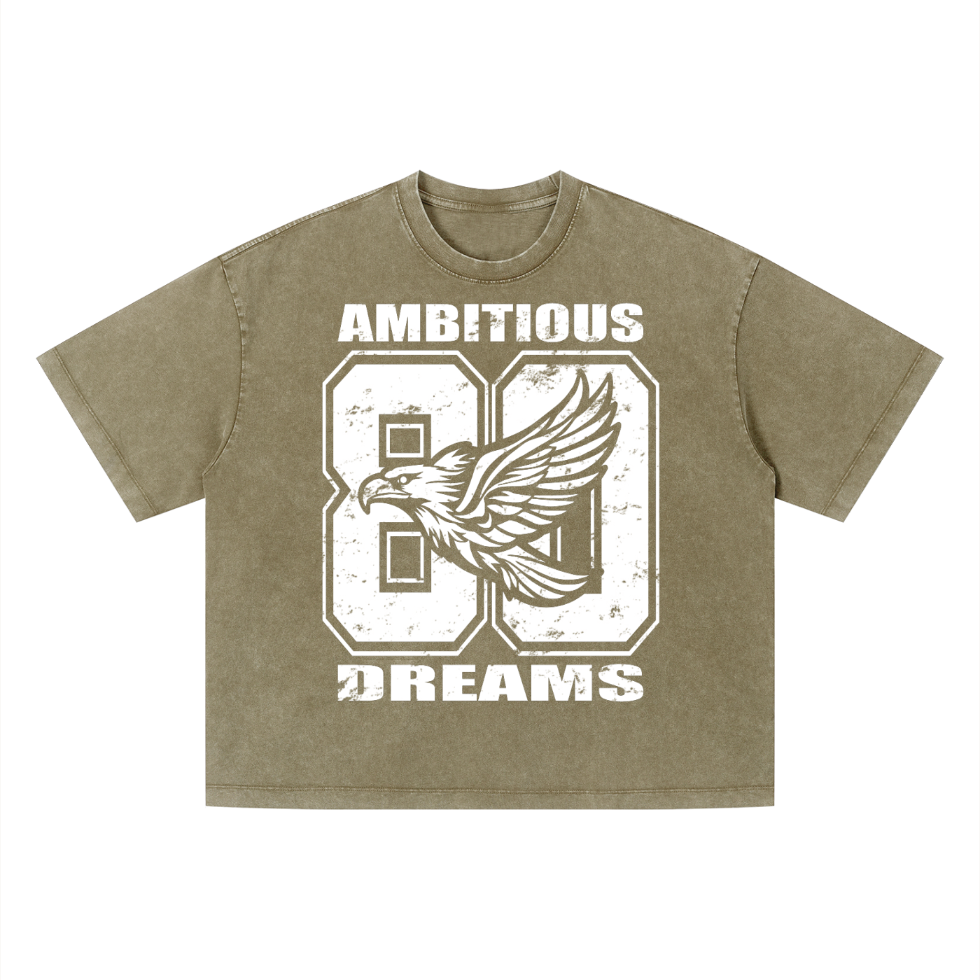 Ambitious Dreams " 80's Fly " Unisex Vintage Wash Boxy T-Shirt