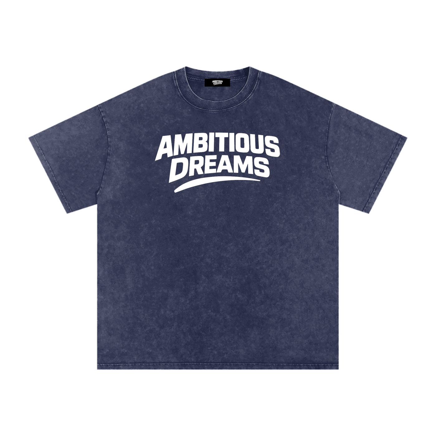 Ambitious Dreams " 80's Fly " Snow Washed Oversized Cotton T-Shirt