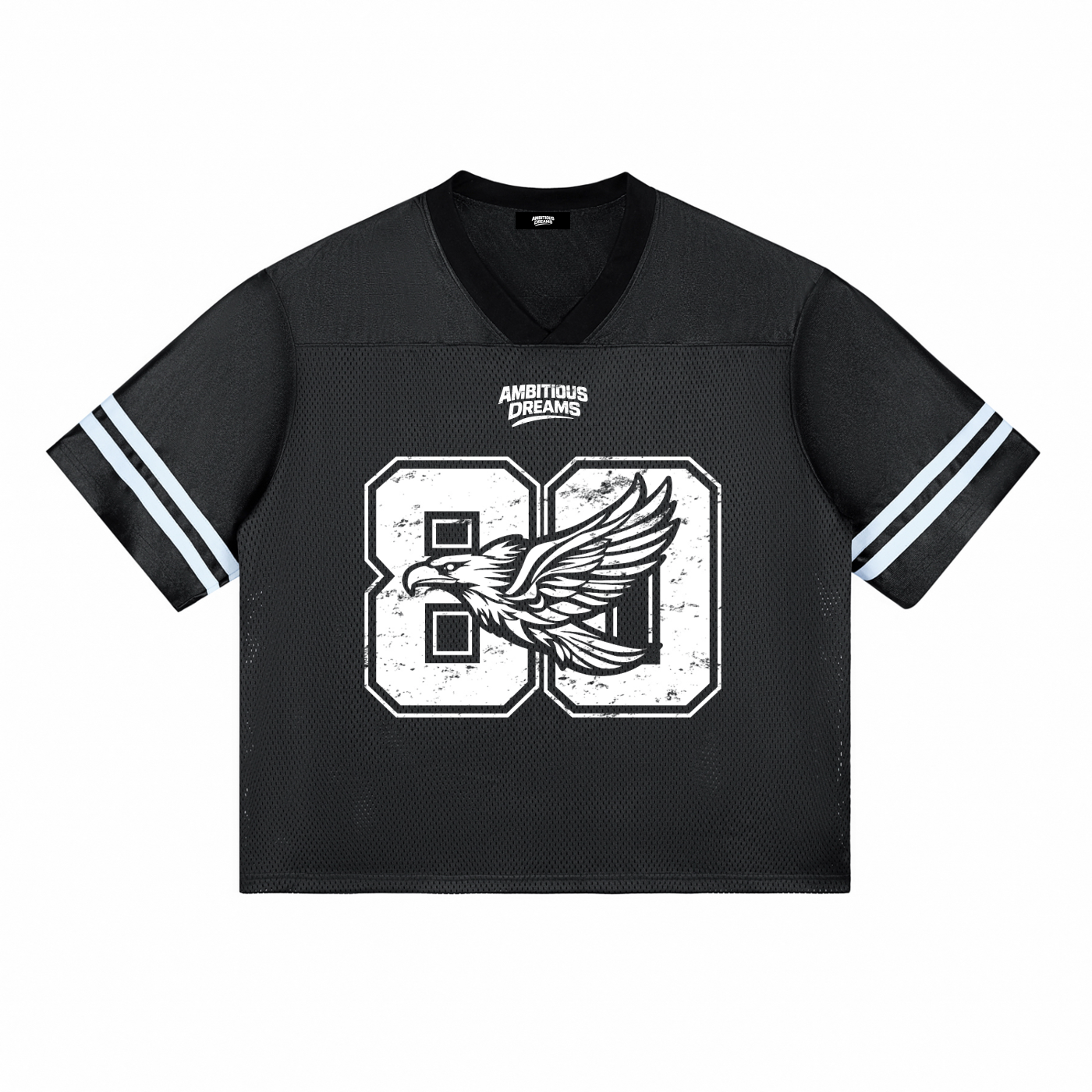 Ambitious Dreams "80's Fly" Taped Mesh T-Shirt