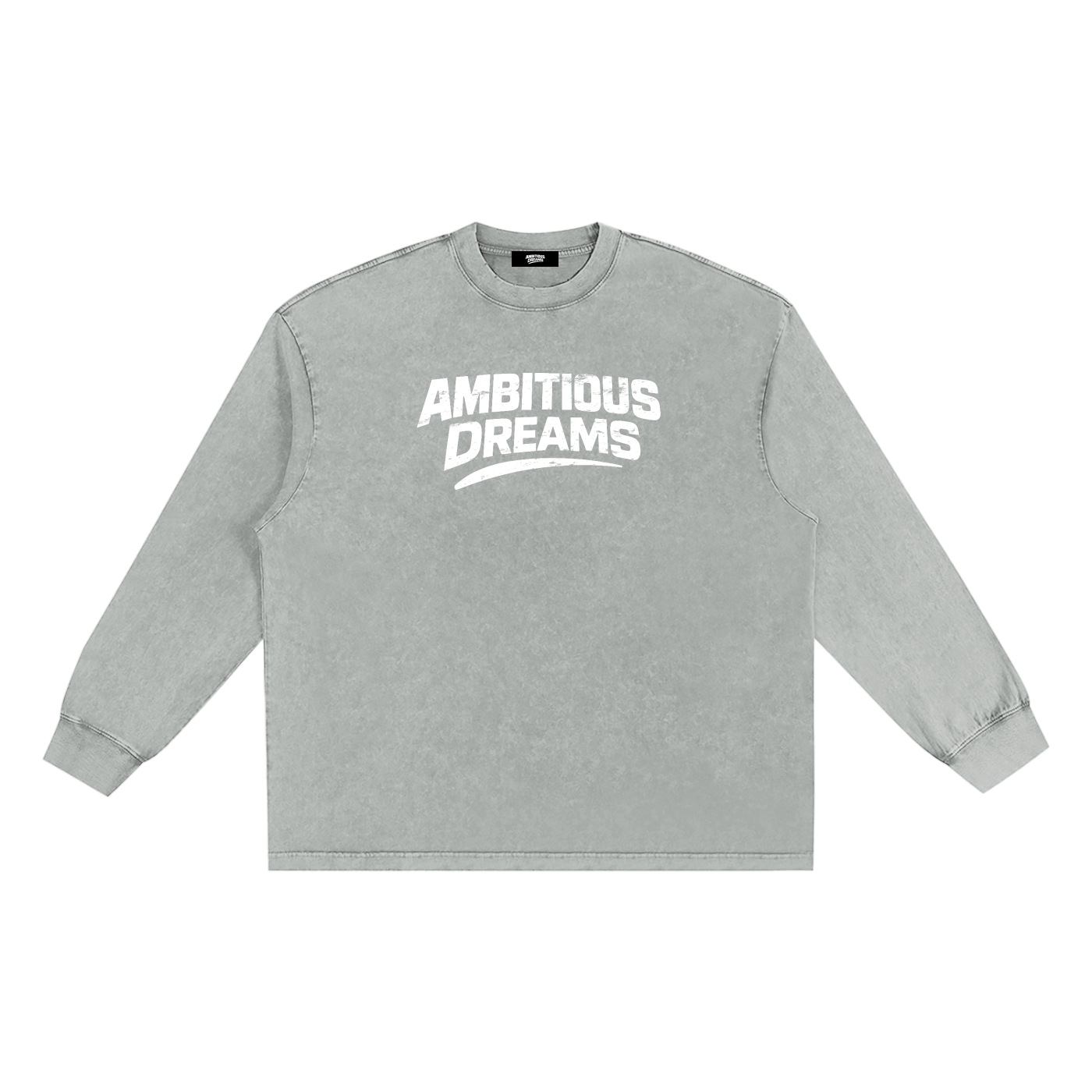 Ambitious Dreams Snow Washed Frayed Edge T-Shirt
