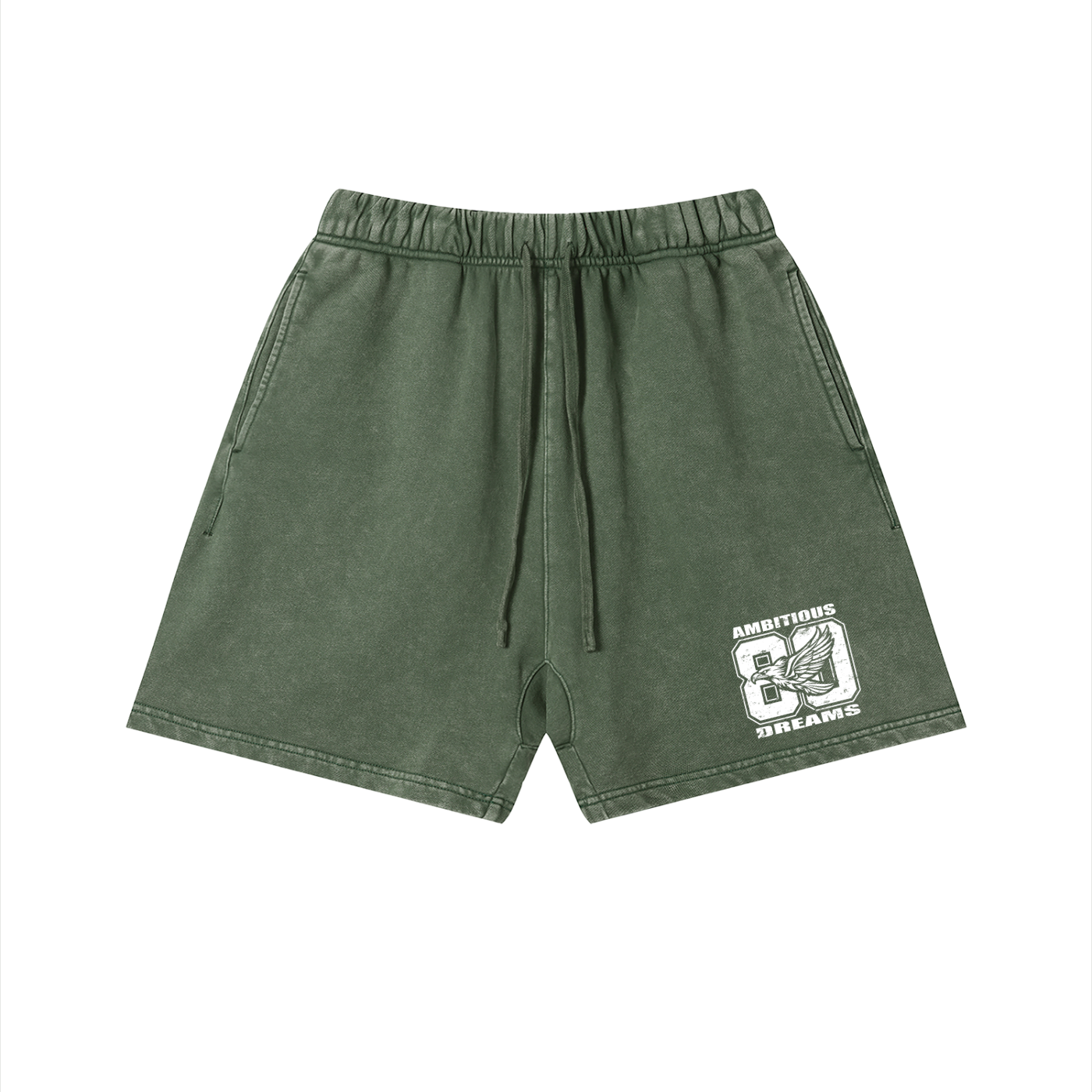 Ambitious Dreams " 80"s Fly " Unisex Vintage Wash Cotton Shorts