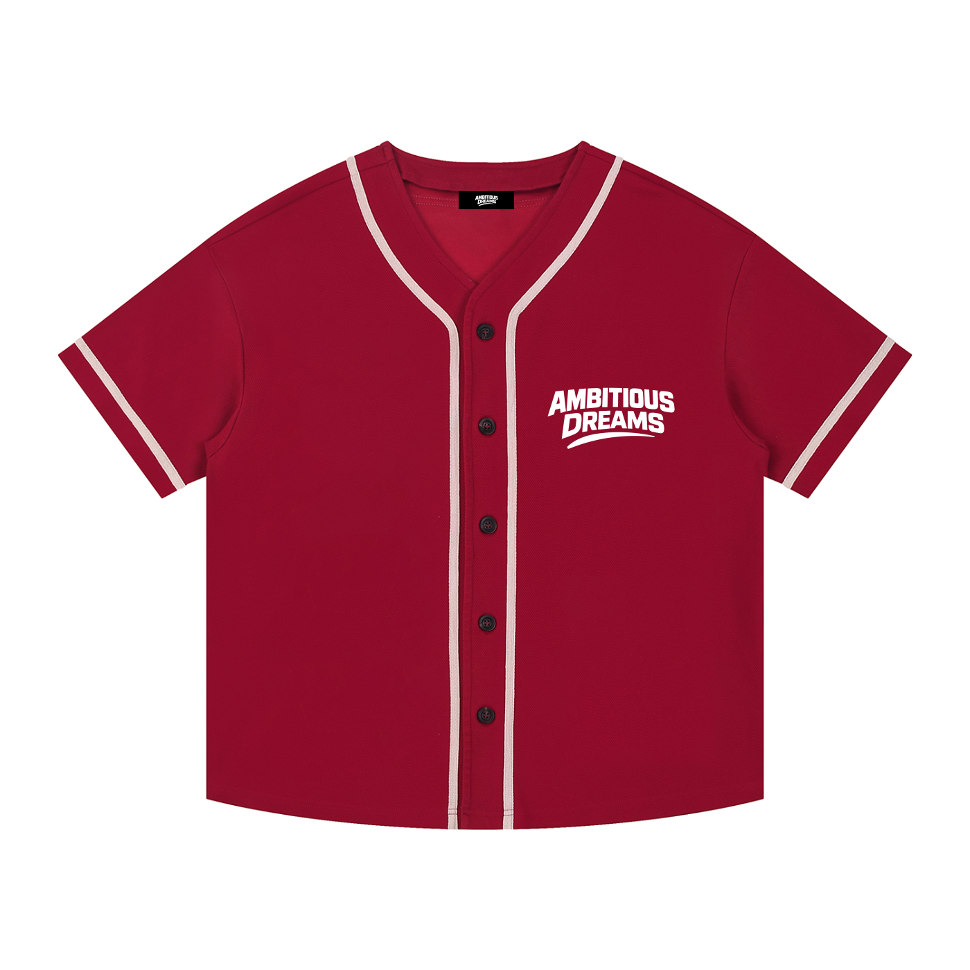 Ambitious Dreams "Dreams Into Reality" Contrast Piped Button-Up Jersey