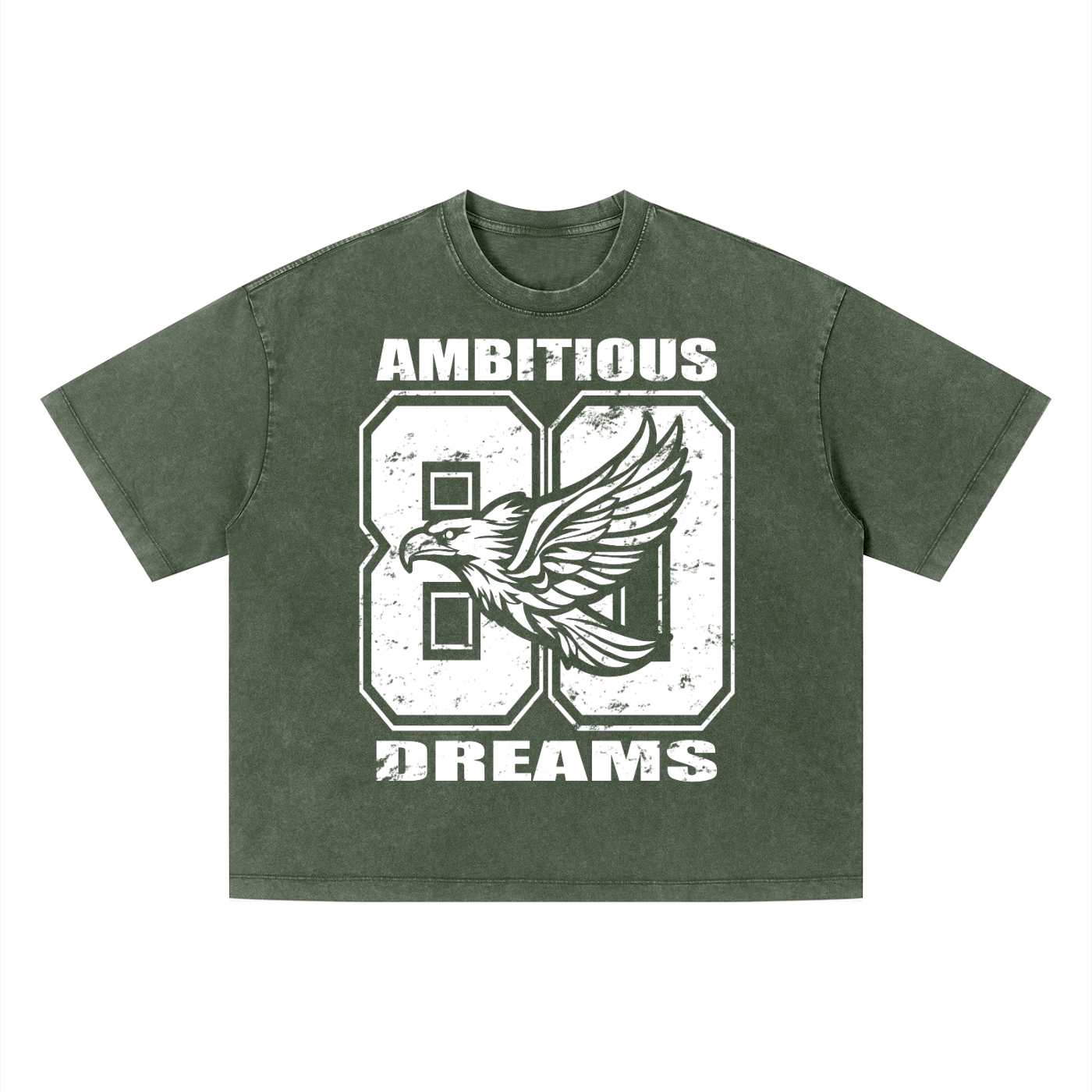 Ambitious Dreams " 80's Fly " Unisex Vintage Wash Boxy T-Shirt