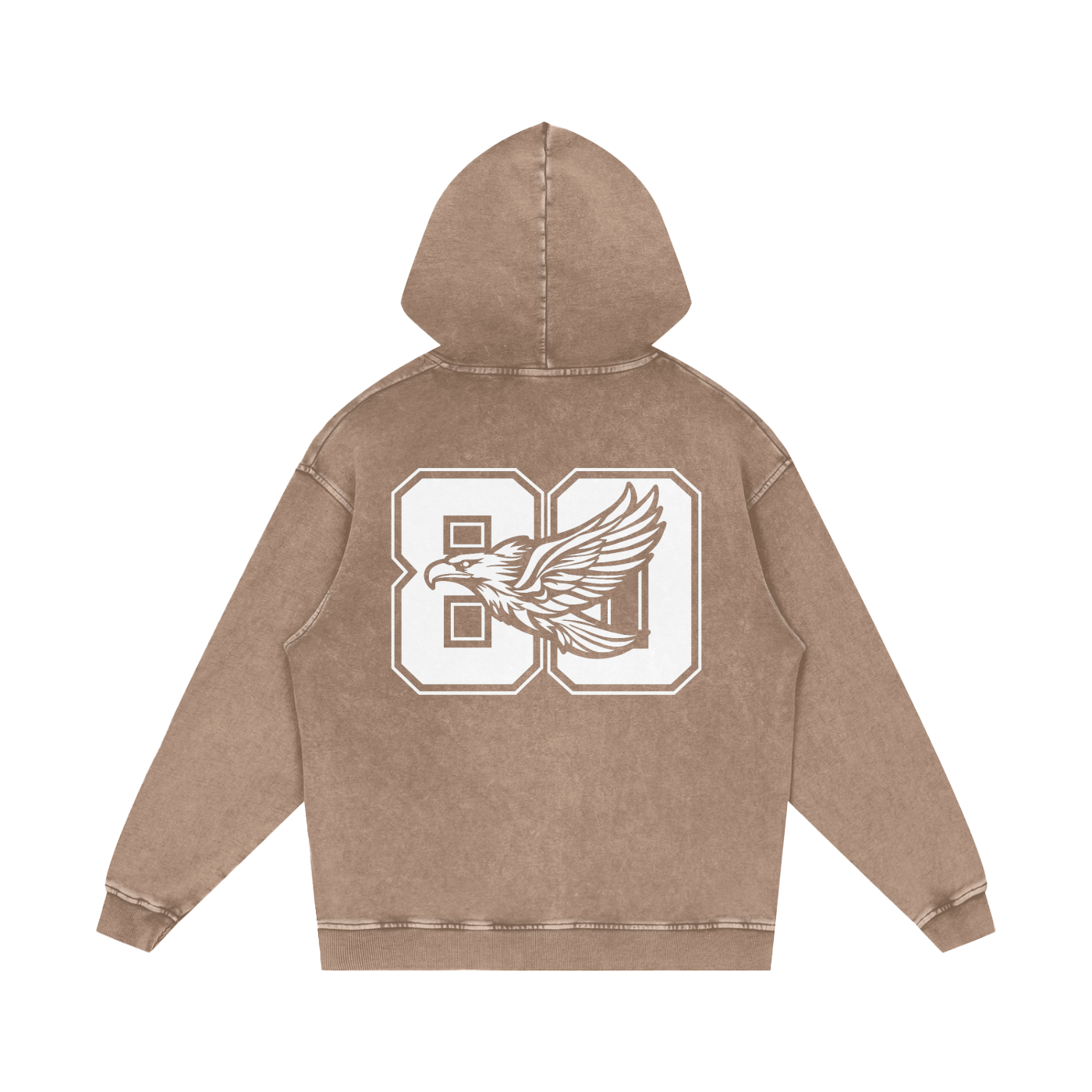 Ambitious Dreams " 80's Fly " Snow Washed Loose Cotton Hoodie