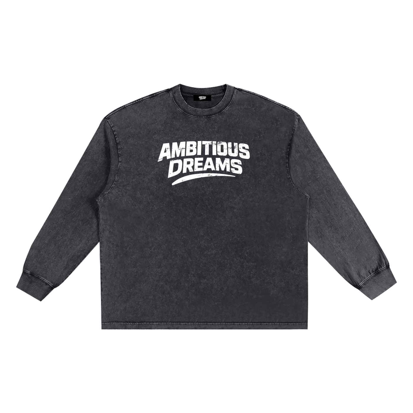 Ambitious Dreams Snow Washed Frayed Edge T-Shirt