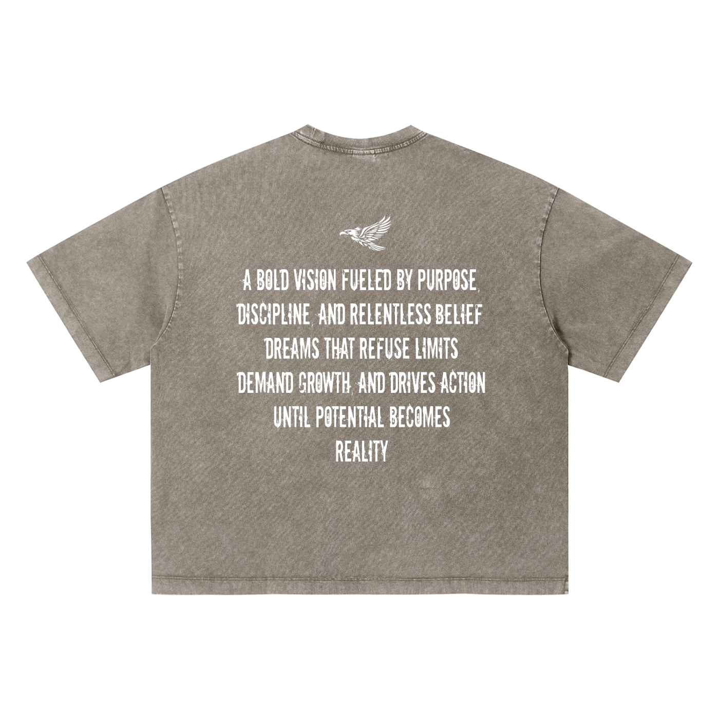 Ambitious Dreams " Define Ambitious Dreams " Unisex Vintage Wash Boxy T-Shirt