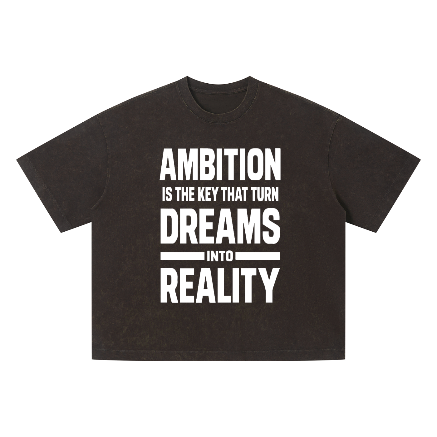 Ambitious Dreams " Dreams Into Reality " Unisex Vintage Wash Boxy T-Shirt