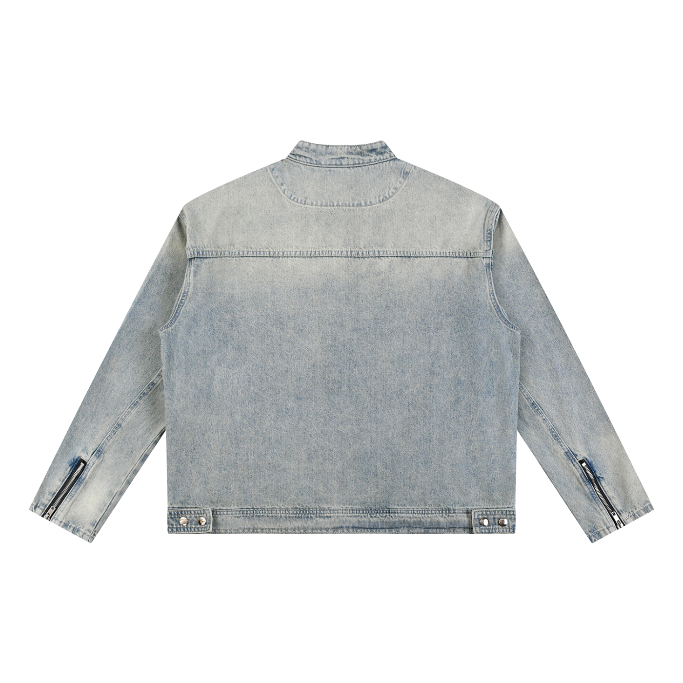 Ambitious Dreams Vintage Wash Zip Denim Jacket