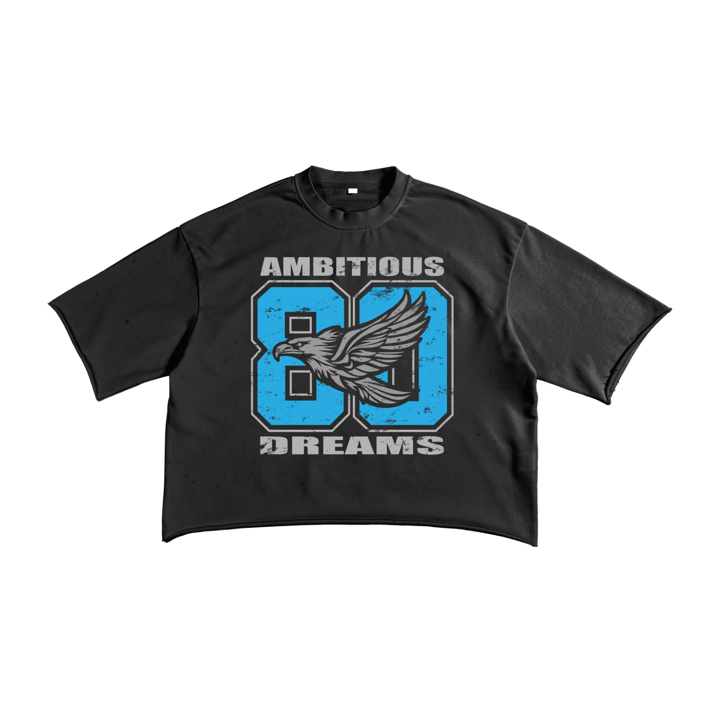 Ambitious Dreams "80's Fly" French Terry Raw Edge T-Shirt
