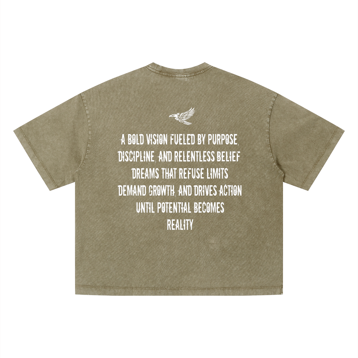 Ambitious Dreams " Define Ambitious Dreams " Unisex Vintage Wash Boxy T-Shirt