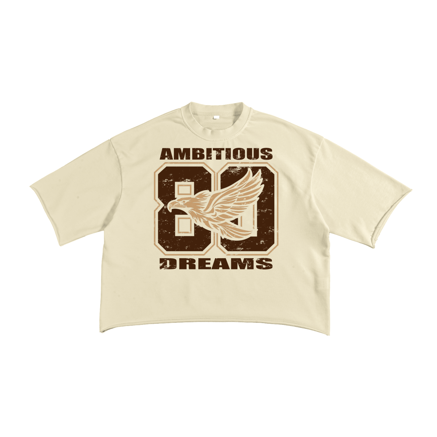 Ambitious Dreams "80's Fly" French Terry Raw Edge T-Shirt
