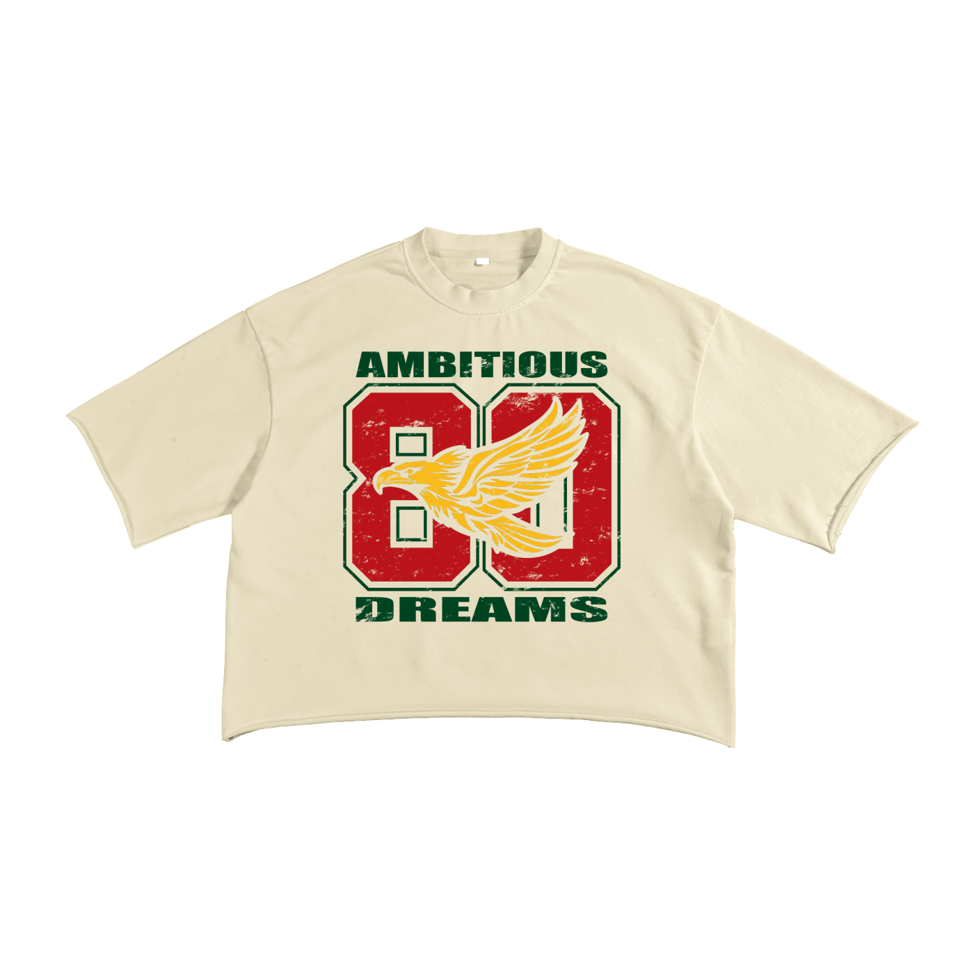 Ambitious Dreams "80's Fly" French Terry Raw Edge T-Shirt