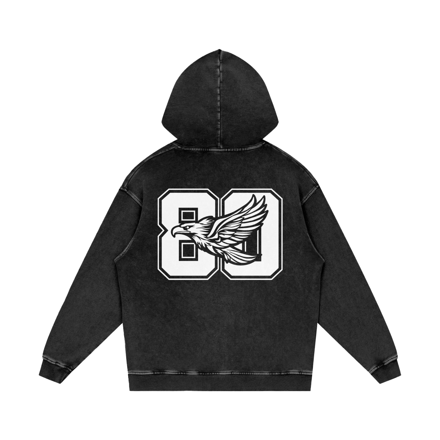 Ambitious Dreams " 80's Fly " Snow Washed Loose Cotton Hoodie