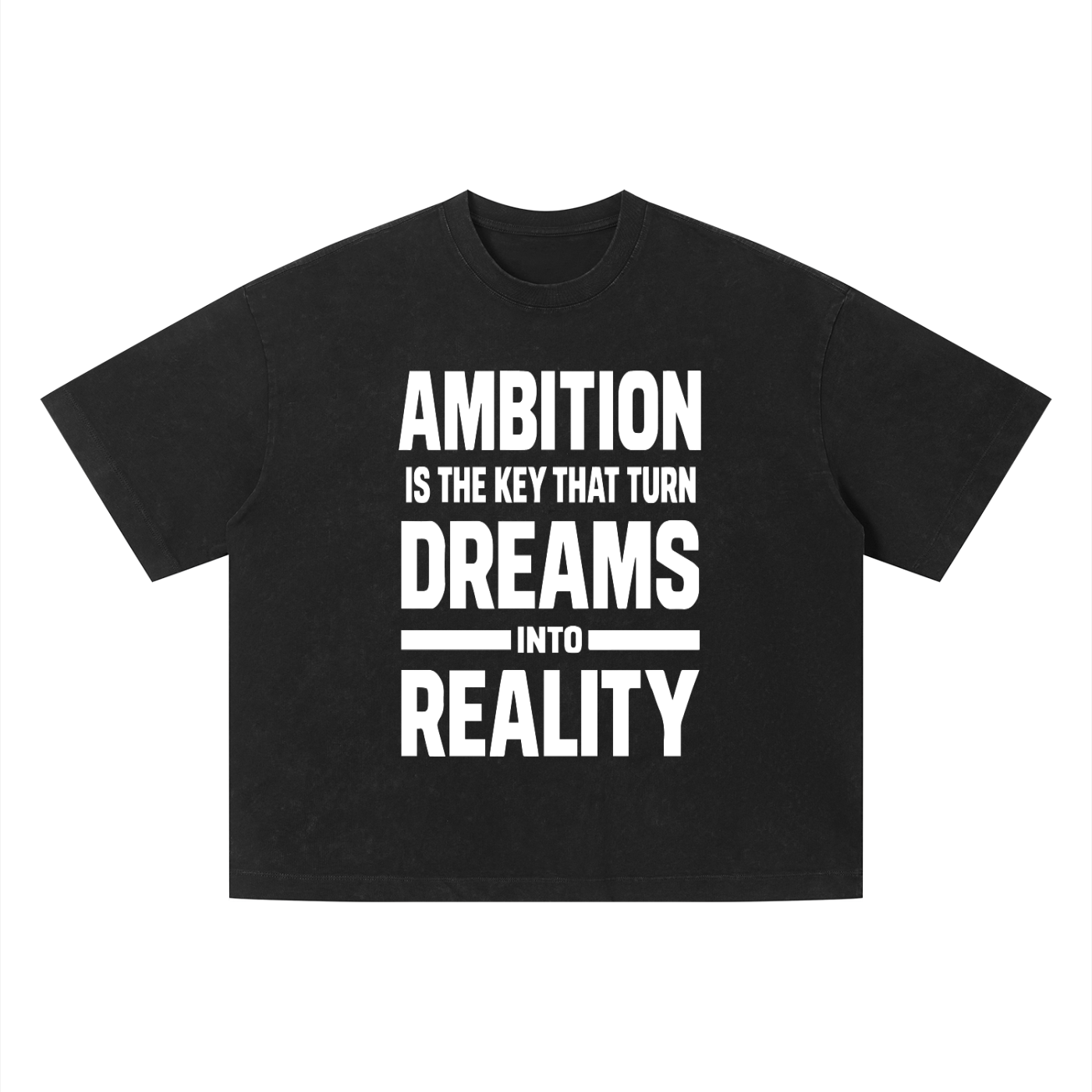 Ambitious Dreams " Dreams Into Reality " Unisex Vintage Wash Boxy T-Shirt