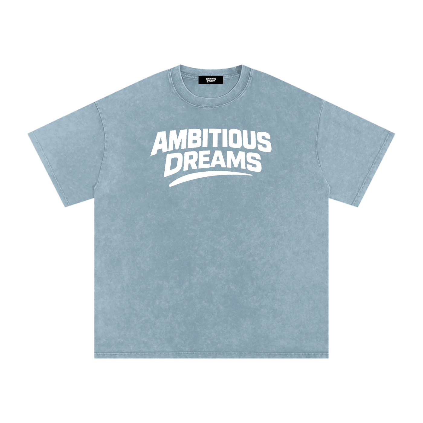 Ambitious Dreams " 80's Fly " Snow Washed Oversized Cotton T-Shirt