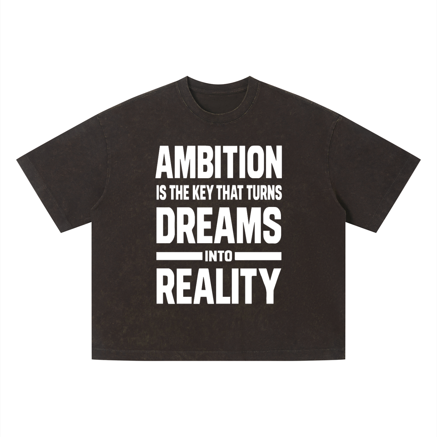 Ambitious Dreams " Dreams Into Reality " Unisex Vintage Wash Boxy T-Shirt