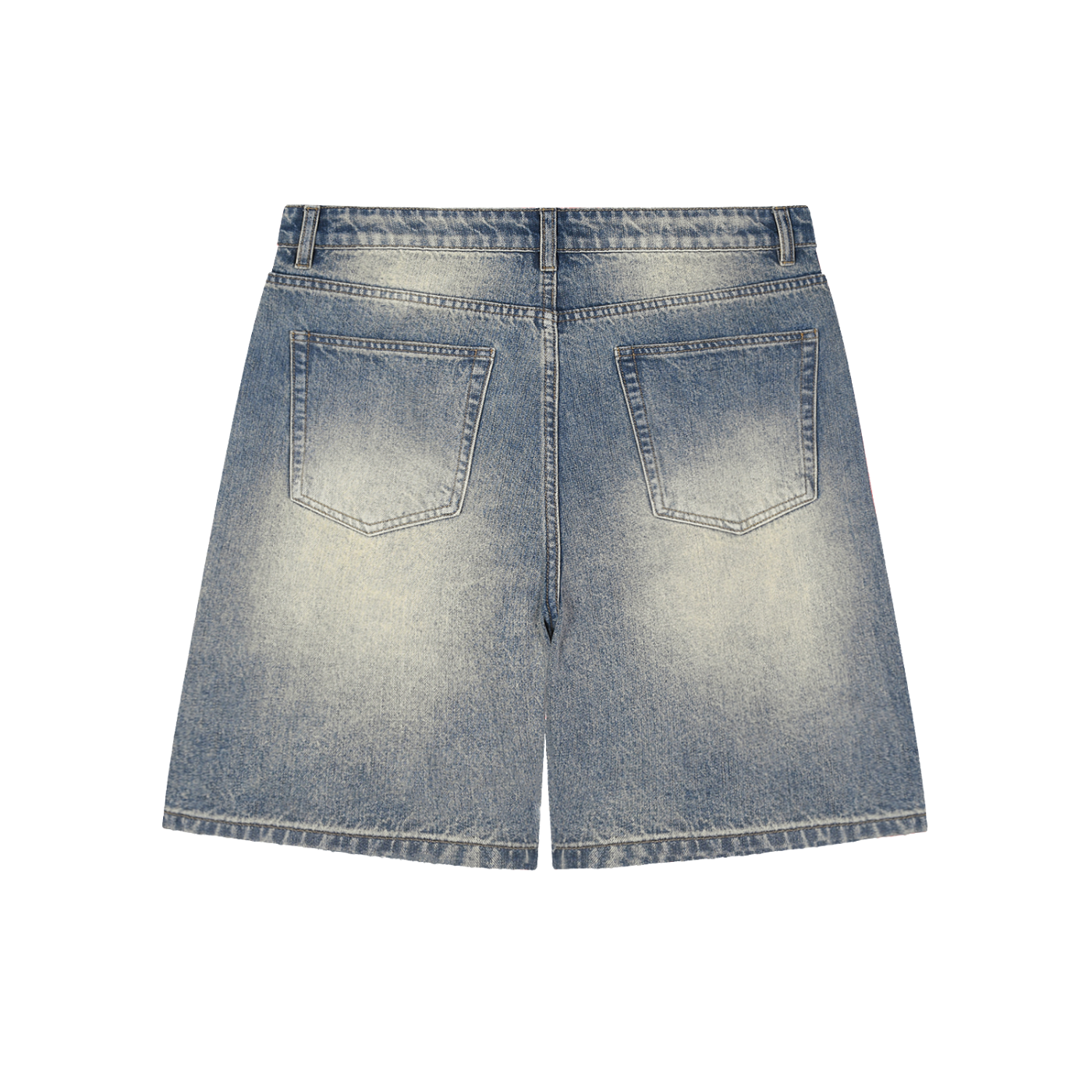 Ambitious Dreams Faded Distressed Baggy Denim Shorts