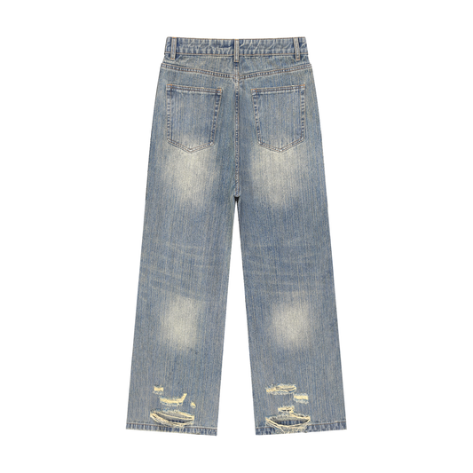 Ambitious Dreams Vintage Wash Distressed Denim Jeans