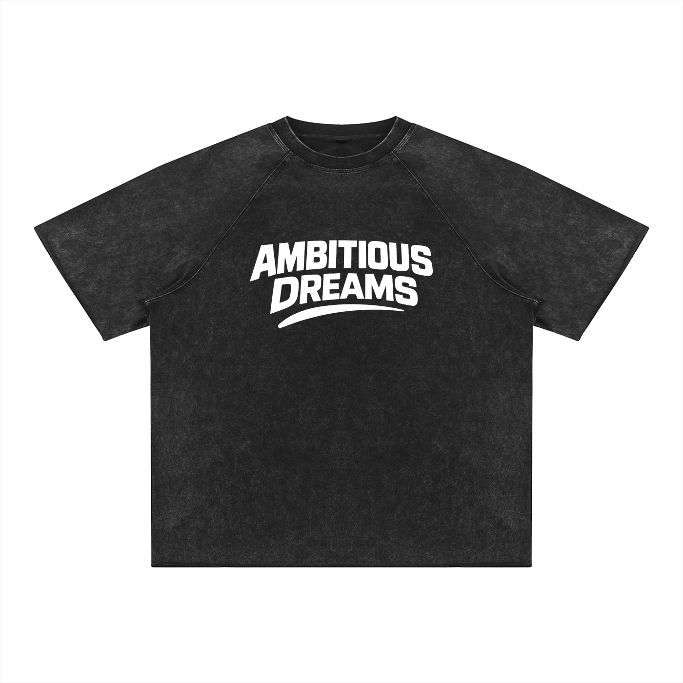Ambitious Dreams " 80's Fly " Unisex Mineral Wash Raw Edge T-Shirt
