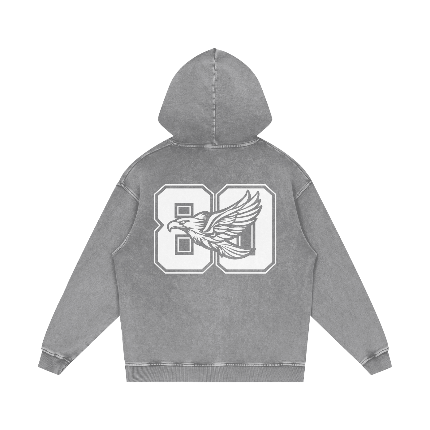 Ambitious Dreams " 80's Fly " Snow Washed Loose Cotton Hoodie